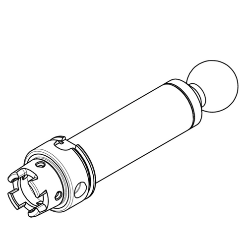 Kugelend-Auslaufzapfen, HSK-E 25