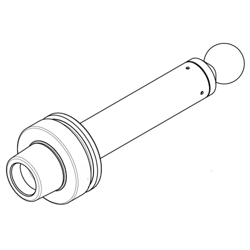 Kugelend-Auslaufdorn, HSK-F 63