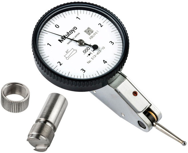 Kit w/ High-Stiffness Base, 0.0001" Indicator, Carrying Case